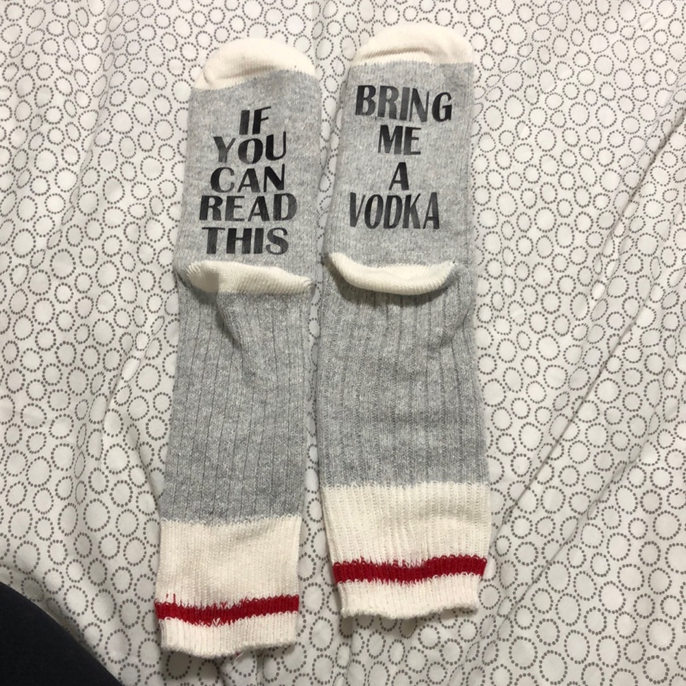 5 listings for $25. Womens shoe 10/11 , silly cabin socks.